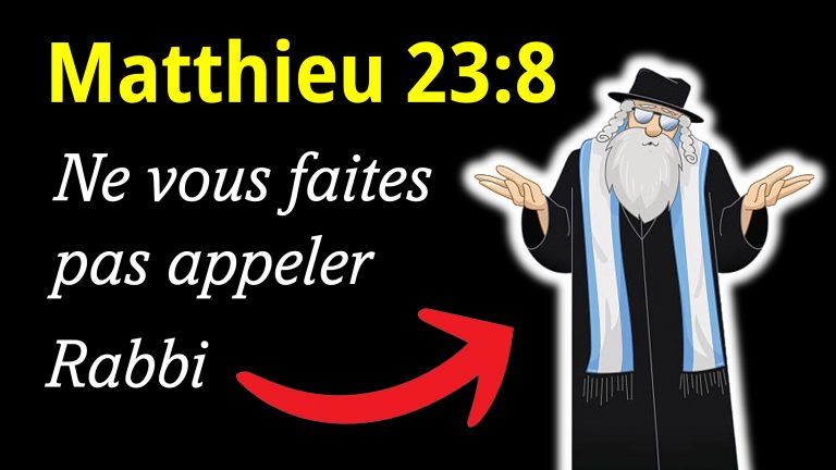 Pourquoi nous ne nous appelons pas « Rabbin » ?